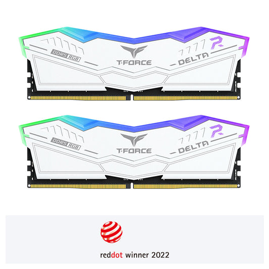 Memoria Dimm Ddr5 Teamgroup (Ff4D532G6000Hc38Adc01) T-Force Delta 32Gb (2X16Gb) 6000Mhz Rgb Wt