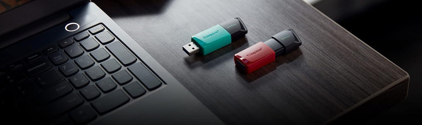 Memoria Usb Kingston (Dtxm/256Gb) 256Gb, Data Traveler Exodia M, Plastica, Turquesa, Usb 3.2