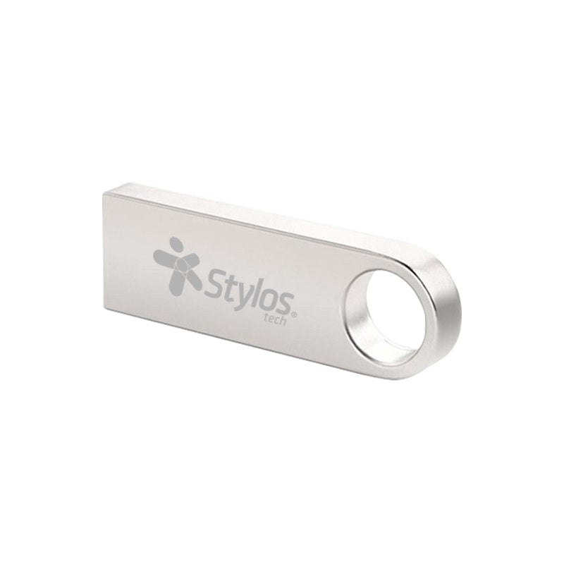 Memoria Usb Stylos (Stmusb1B) 8Gb St100 Usb 2.0 Metal Plata