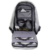 Stylos Mochila De Poliéster Stabap1S, Gris/Negro