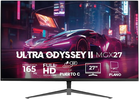 Monitor 27" Balam Rush (Br-938297) Ultra Odissey Ii Mgx27,1920*1080,165Hz,1Ms,Hdmi,Dp,Plano,Negro