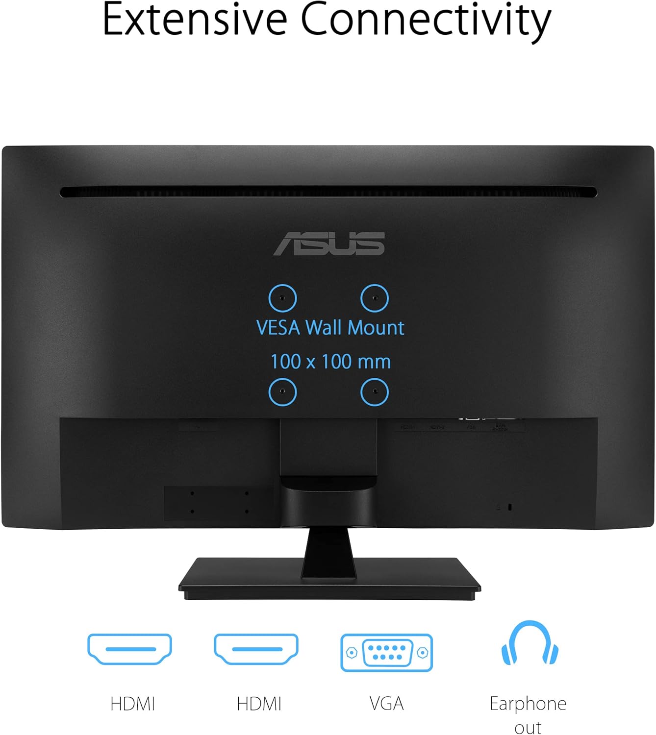 Monitor Led Asus 31.5" (Va329He)Eye Care,1920X1080,Fhd,Ips,75Hz,5Ms,Hdmi,Vga,Negro