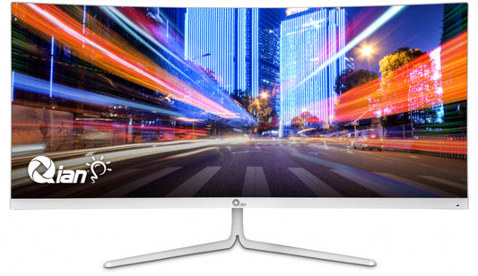 Monitor Curvo Qian 30"" Ultrawide Va 100Hz 2560X1080 Hdmi/Dp G/Freesync