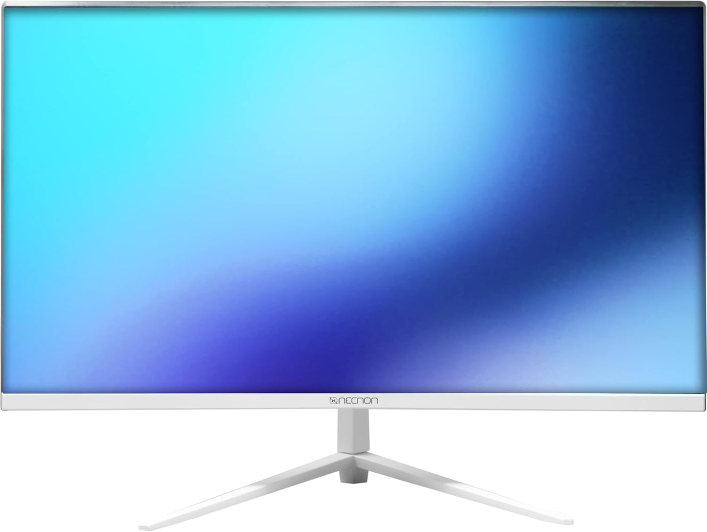 Monitor Gaming Led 23.8" Necnon (Nmg-24C7-Bl) 1920X1080,Curvo,Full Hd,Hdmi,Vga,75Hz,4Ms,Blanco