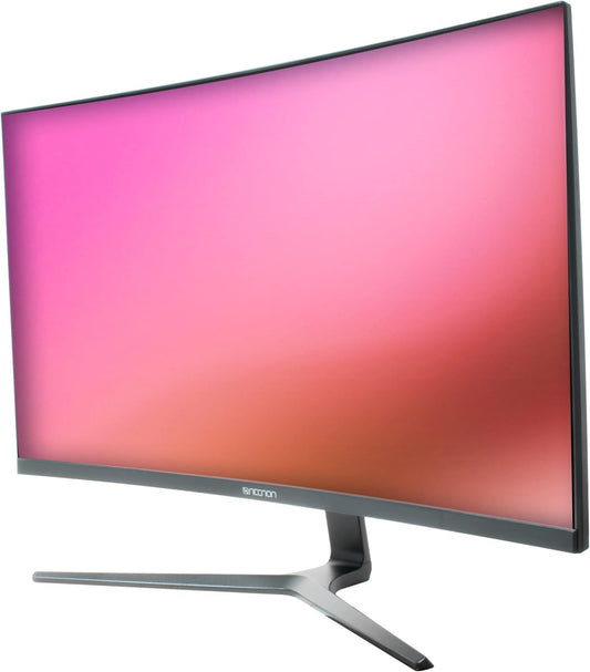 Monitor Gaming Led 27" Necnon (Nmg-27C1-Ng) 1920X1080, Curvo, 165Hz, 1Ms, Rgb, Hdmi, Vga, Dp, Negro