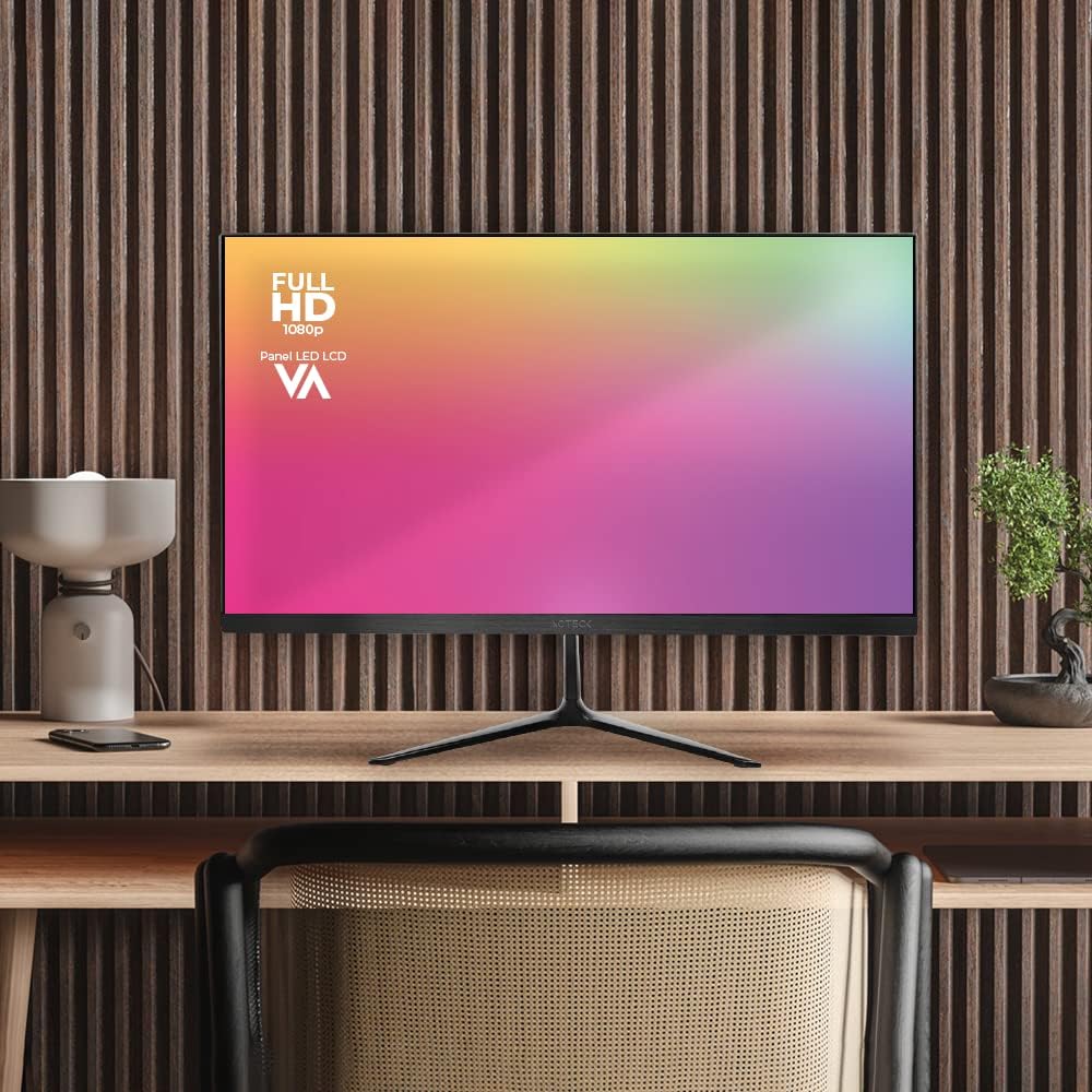 Monitor Led 21.5" Acteck (Ac-933858) Sp215,1920*1080,75Hz,5Ms,Hdmi,Vga,Dc,Inclinacion,Negro