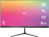 Monitor Led 21.5" Acteck (Ac-933858) Sp215,1920*1080,75Hz,5Ms,Hdmi,Vga,Dc,Inclinacion,Negro