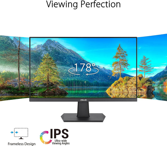 Monitor Led Asus 23.8" (Va24Ehf) 1920X1080 100Hz,Ips,Hdmi,Adaptative-Sync,Negro