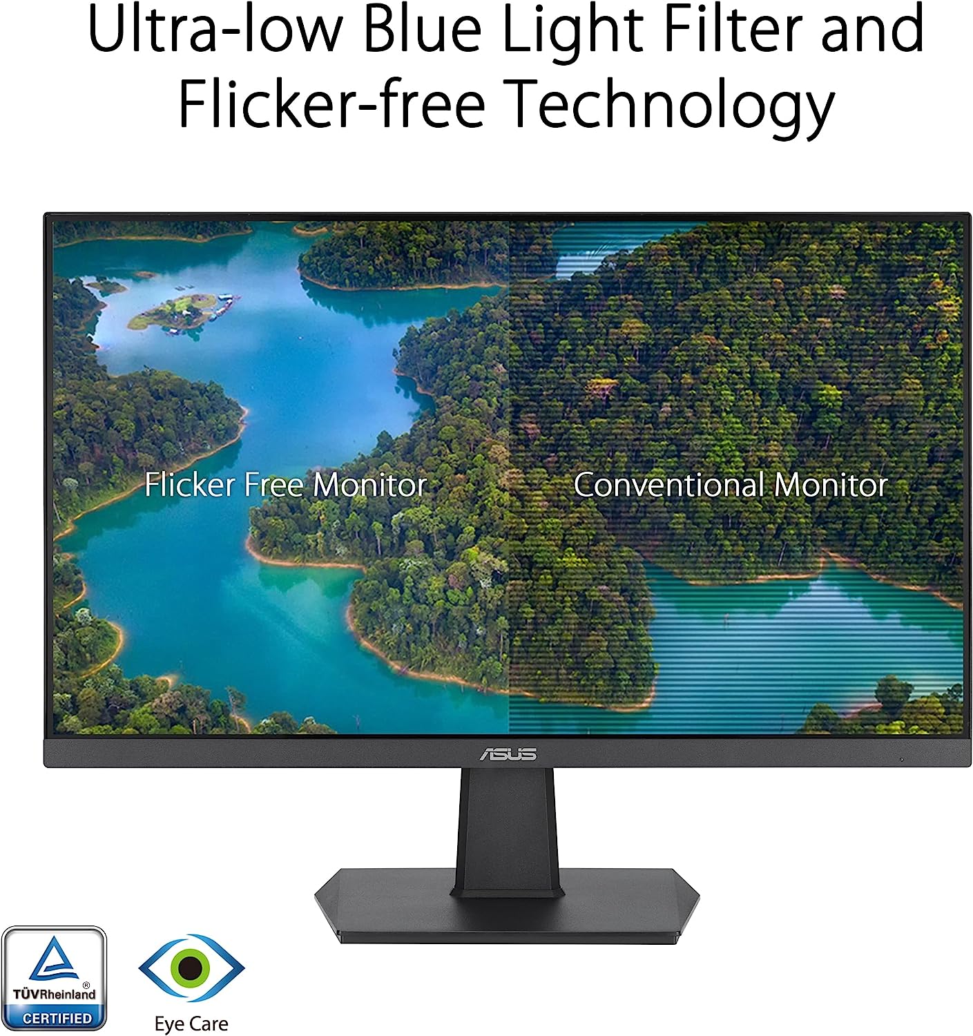 Monitor Led Asus 23.8" (Va24Ehf) 1920X1080 100Hz,Ips,Hdmi,Adaptative-Sync,Negro