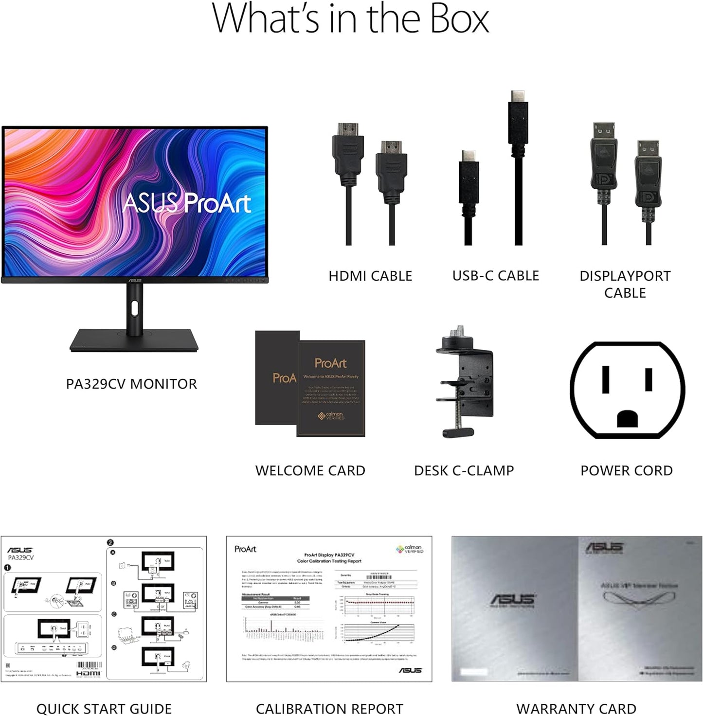 Monitor Led Asus 32 (Pa329Cv) Proart3840X216060Hz5Msips2*Hdmidpusb-Cadaptative Synchdr10