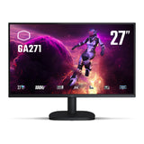 Monitor Led Cooler Master 27" (Cmi-Ga271-Us)2560*1440Qhd,Plano,100Hz,Va,1Ms,2*Hdmi,1Dp,Ent 3.5Mm,Neg