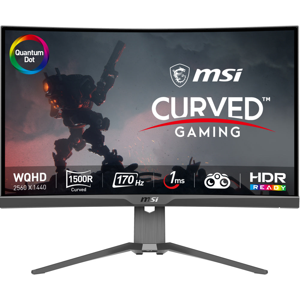 Monitor Led Msi 27 (Mag 275Cqrf Qd) 2560X1440 Curvo 170Hz 1Ms 1*Dp 2*Hdmi 1*Tipo C