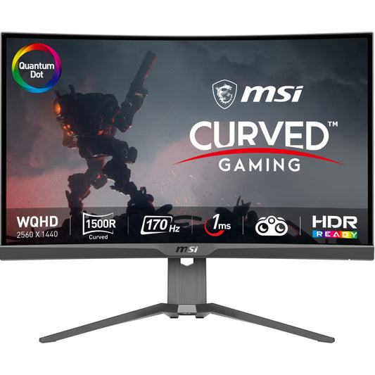 Monitor Led Msi 27 (Mag 275Cqrf Qd) 2560X1440 Curvo 170Hz 1Ms 1*Dp 2*Hdmi 1*Tipo C