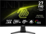 Monitor Led Msi 27 (Mag 27C6F) 1920X1080 Full Hd Curvo 180 Hz 1Ms 2*Hdmi 1*Dp