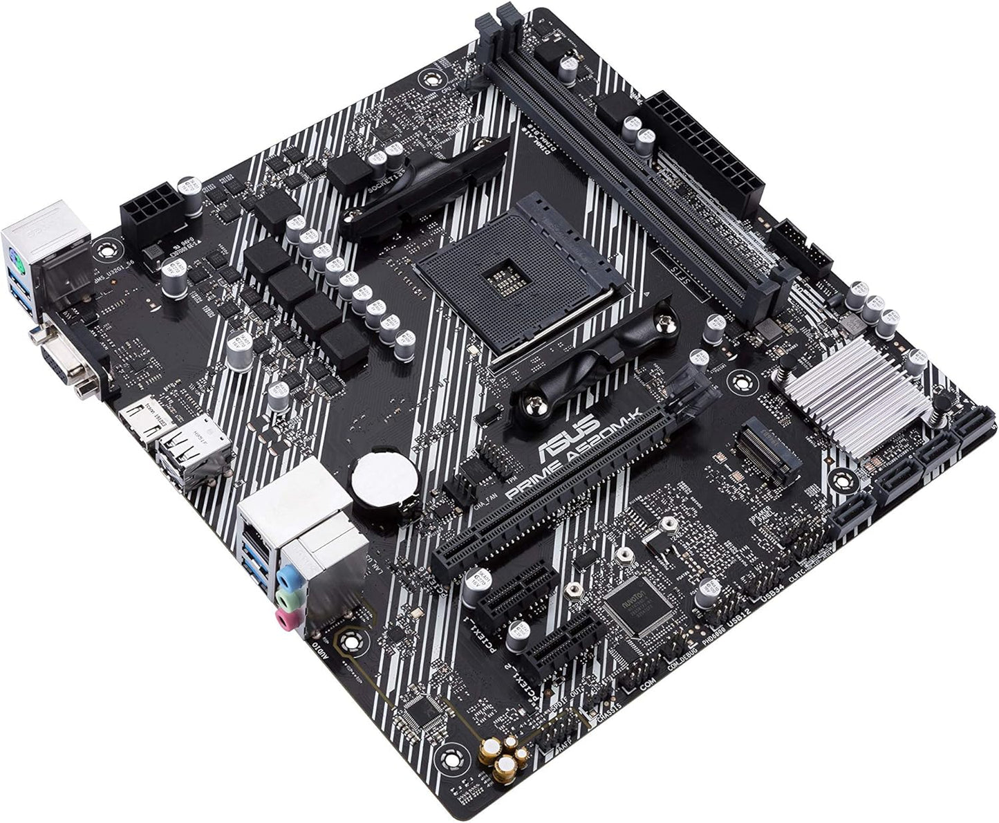 Motherboard Asus (Prime A520M-K)Socket Am4,2*Ddr4,Hdmi2.1,Vga,Pcie-3.0,Micro Atx