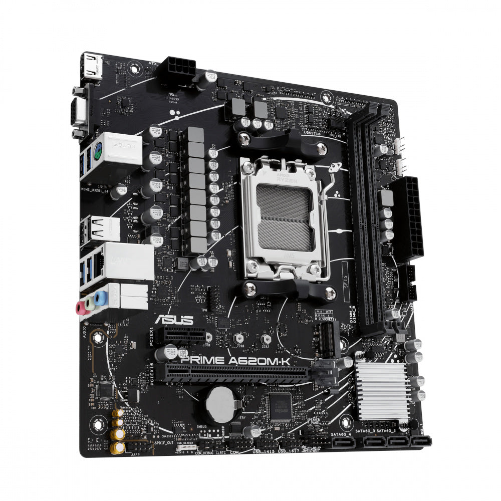 Motherboard Asus (Prime A620M-K-Csm) Socket Am52**Ddr5Hdmivgapcie-4.0M.2Micro Atx
