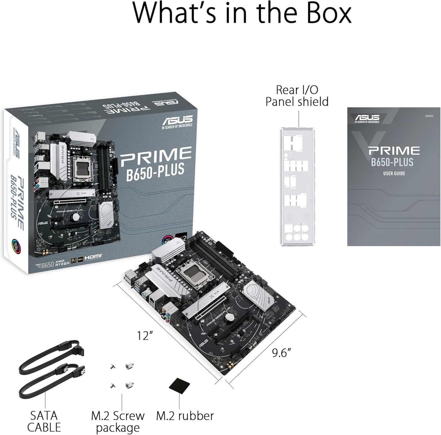Motherboard Asus (Prime B650-Plus) Socket Am5,4*Ddr5,Hdmi,Dp,Vga,Pcie-4.0,Atx