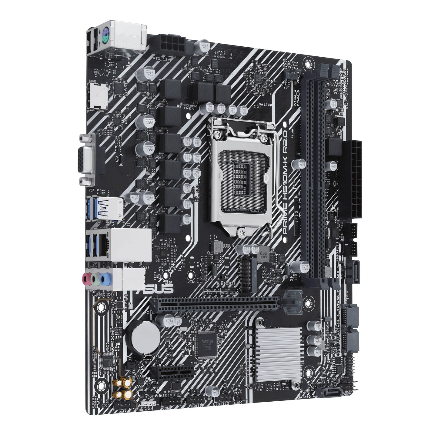 Motherboard Asus (Prime H510M-K R2.0) Socket 120011A,2*Ddr4 3200,Hdmi,Dp,Vga,Micro Atx