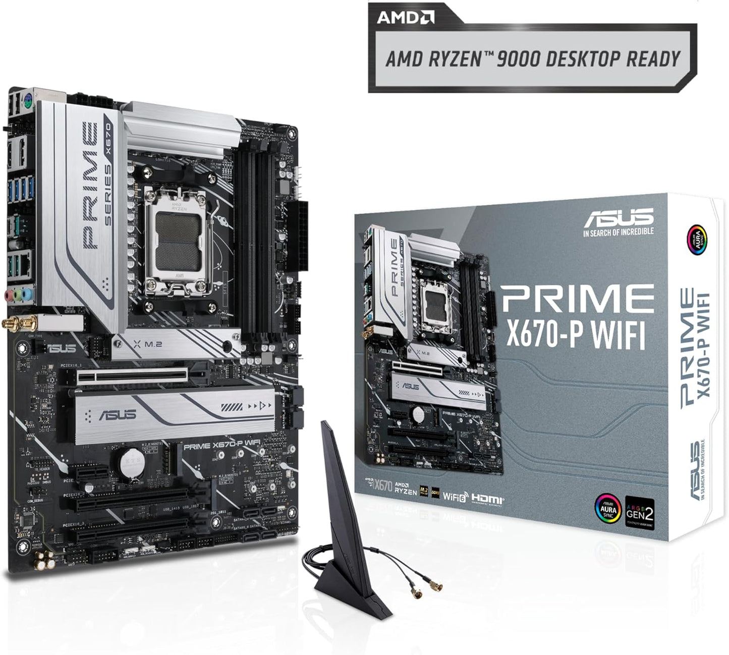 Motherboard Asus (Prime X670-P Wifi) Socket Am5,4*Ddr5,Hdmi,Dp,Pcie-5.0,Wifi6,Atx