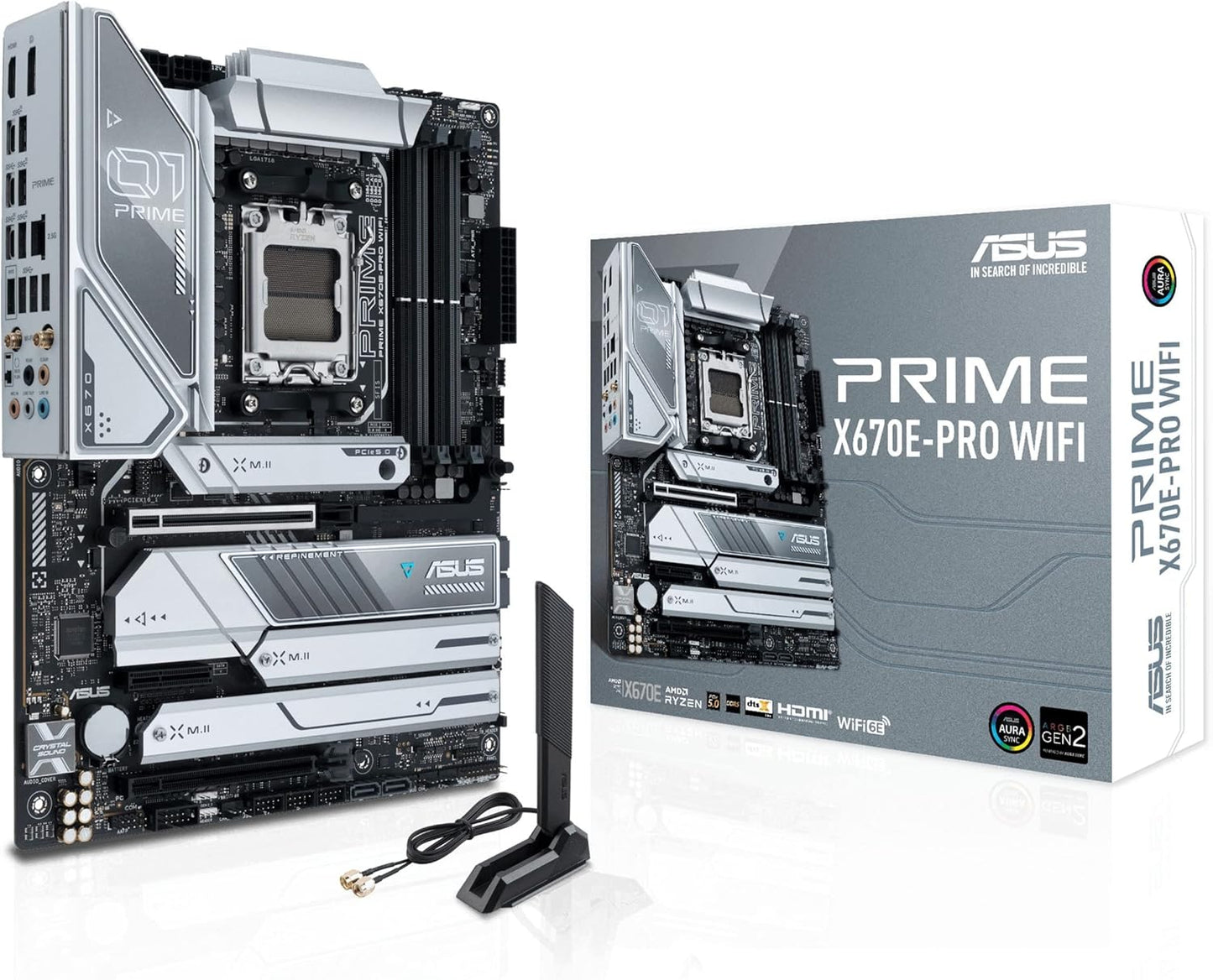 Motherboard Asus (Prime X670E-Pro Wifi) Socket Am54*Ddr5Hdmidppcie-5.0Wifi6Eatx