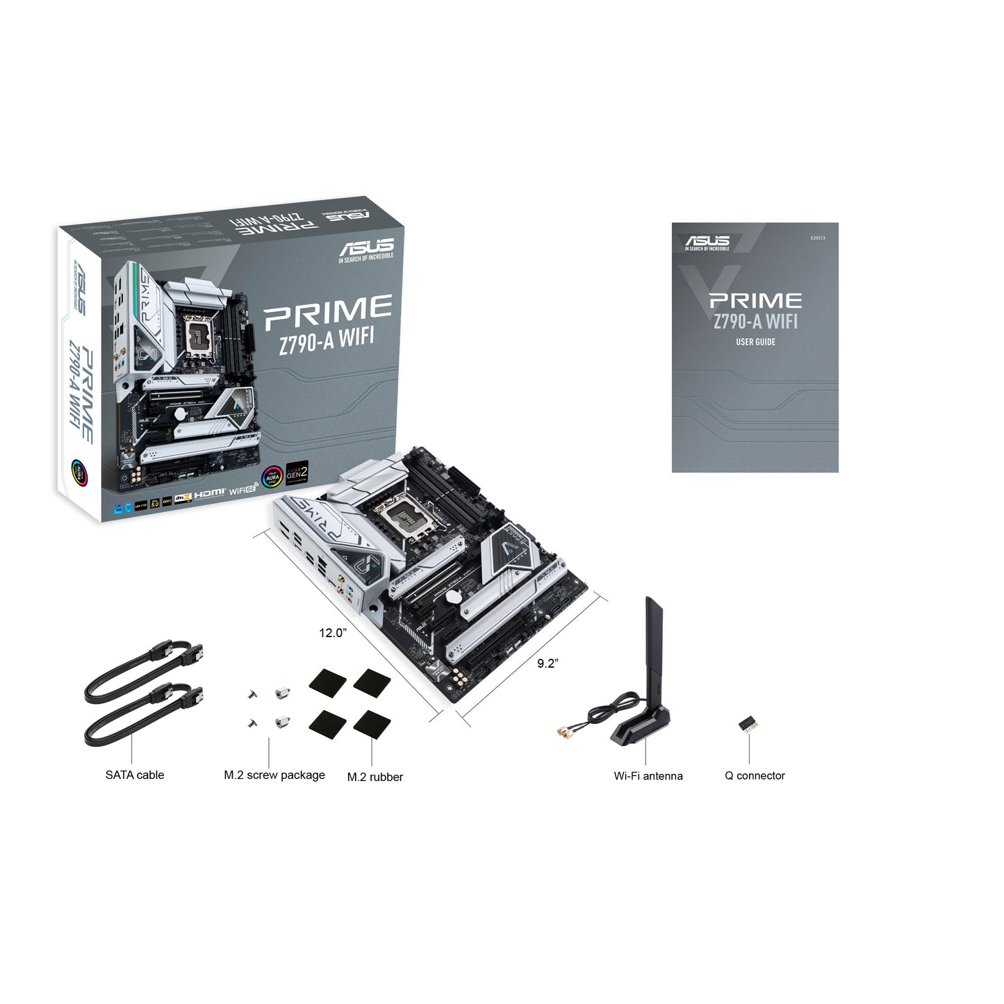 Motherboard Asus (Prime Z790-A Wifi)Socket 1700 13A,4*Ddr5,Hdmi,Dp,Pcie-5.0,Wifi6,Atx