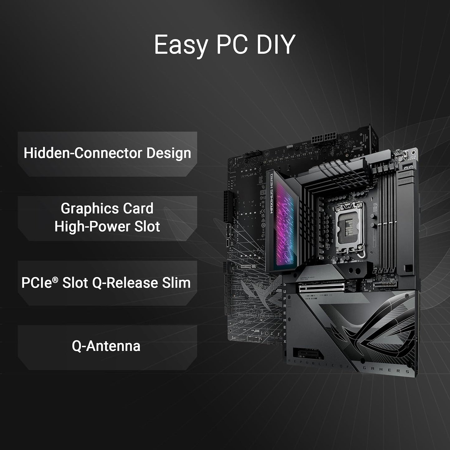 Motherboard Asus (Rog Maximus Z790 Hero Btf)Socket 1700 13A4*Ddr5Hdmitbpcie-5.0Wifi6Eatx