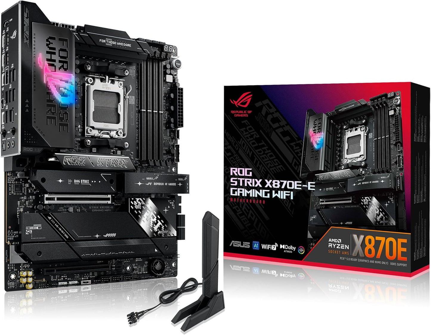 Motherboard Asus (Rog Strix X870E-E Gaming Wifi) Socket Am54*Ddr5Hdmidppci-E 5.0Atx