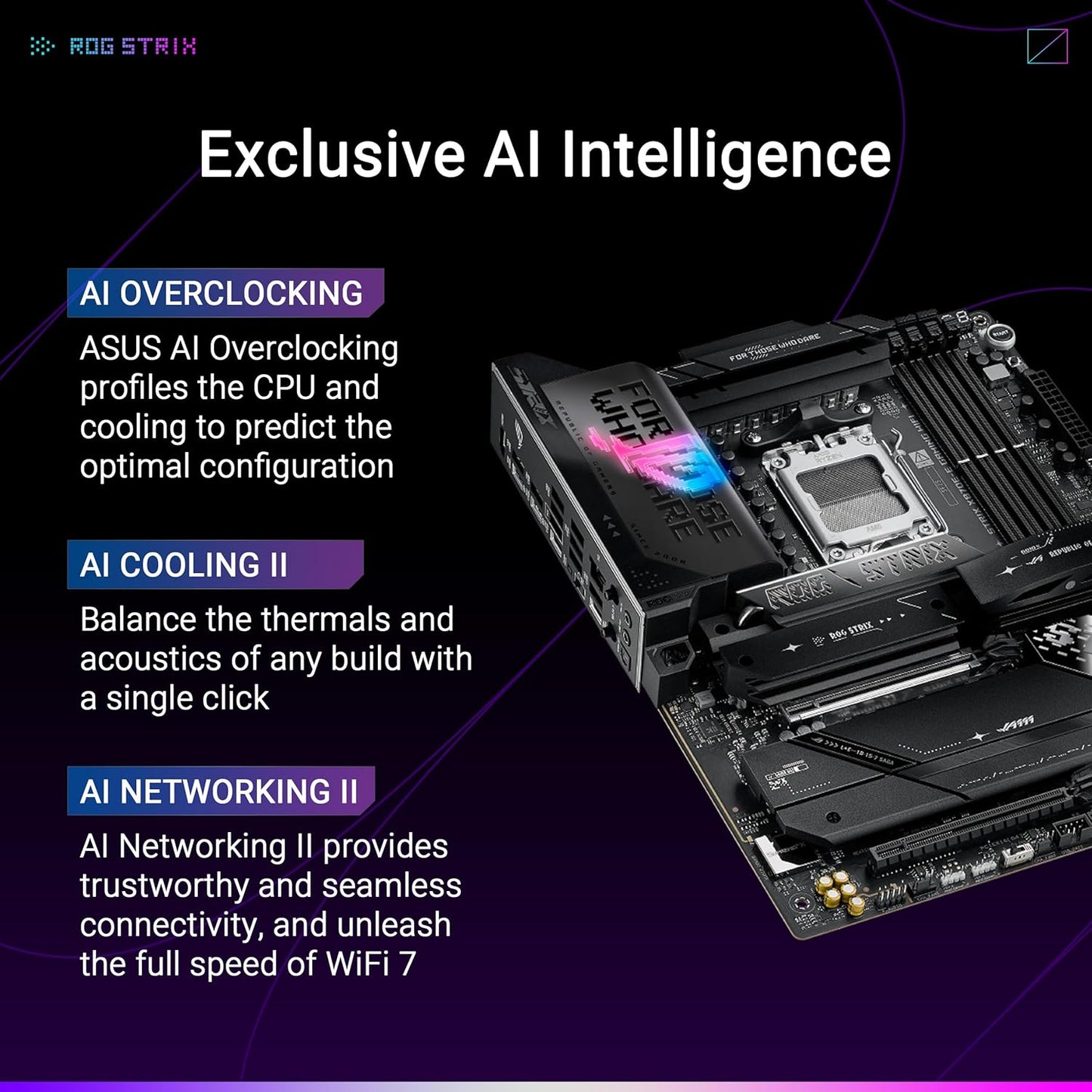 Motherboard Asus (Rog Strix X870E-E Gaming Wifi) Socket Am54*Ddr5Hdmidppci-E 5.0Atx