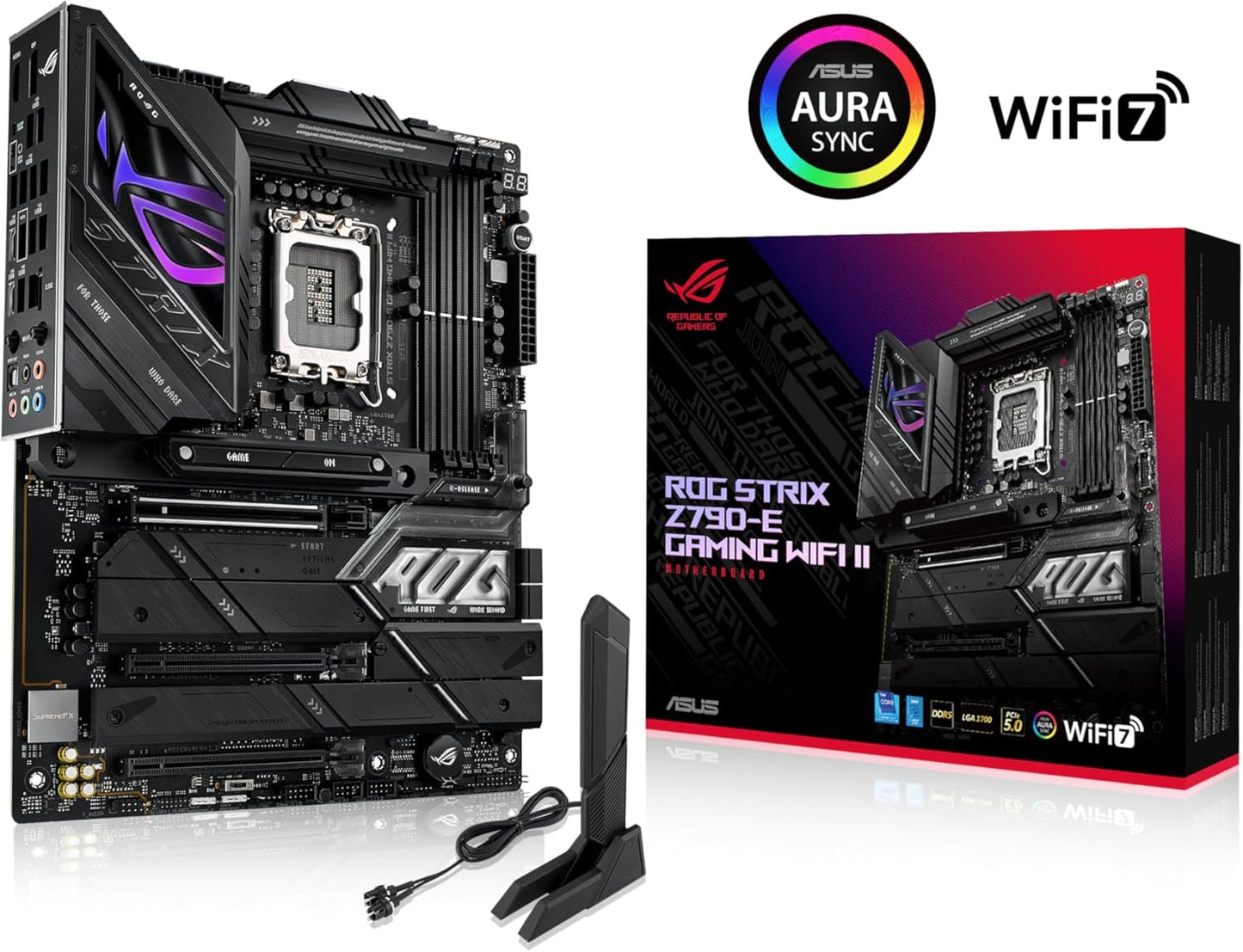 Motherboard Asus (Rog Strix Z790-E Gaming Wifi Ii)Socket 1700 14A,4*Ddr5,Hdmi,Dp,Pcie-5.0,Wifi7,Atx