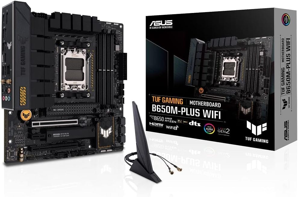 Motherboard Asus (Tuf Gaming B650M-Plus Wifi) Socket Am54*Ddr5Hdmidppcie-4.0Wifi6Micro Atx
