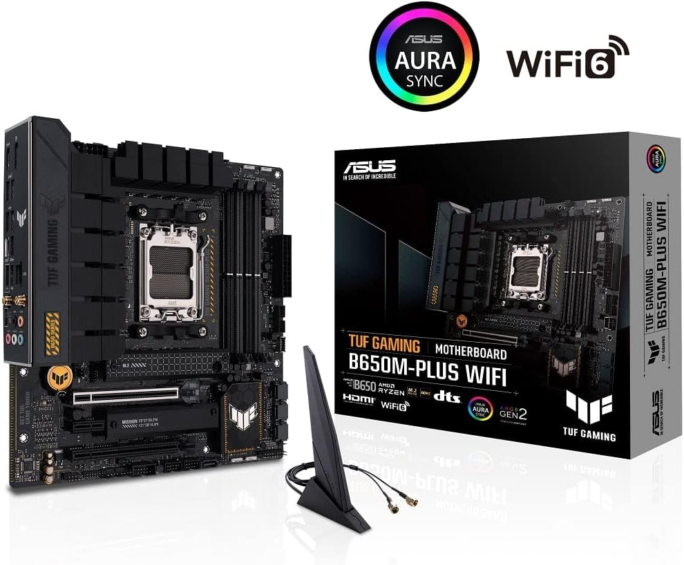 Motherboard Asus (Tuf Gaming B650M-Plus Wifi) Socket Am54*Ddr5Hdmidppcie-4.0Wifi6Micro Atx