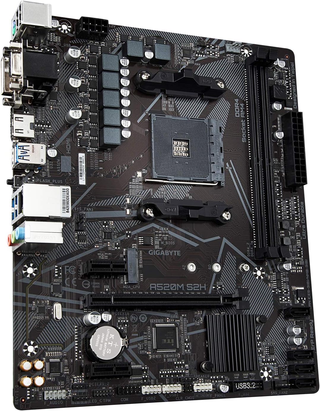 Motherboard Gigabyte (A520M S2H) Socket Am4 2*Ddr4M.2Dvi-Dhdmipcie 4.0Ps2Micro Atx