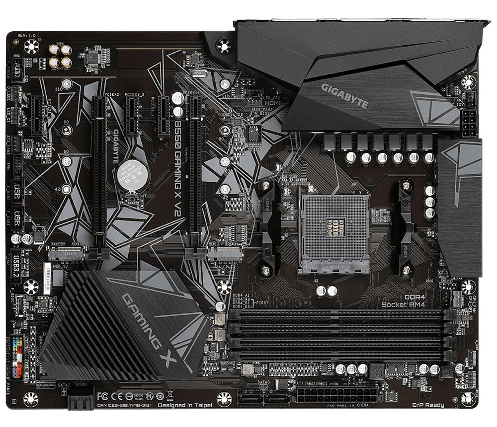 Motherboard Gigabyte (B550 Gaming X V2) Socket Am4, 4*Ddr4 4600Mhz, Hdmi,Dvi, Atx