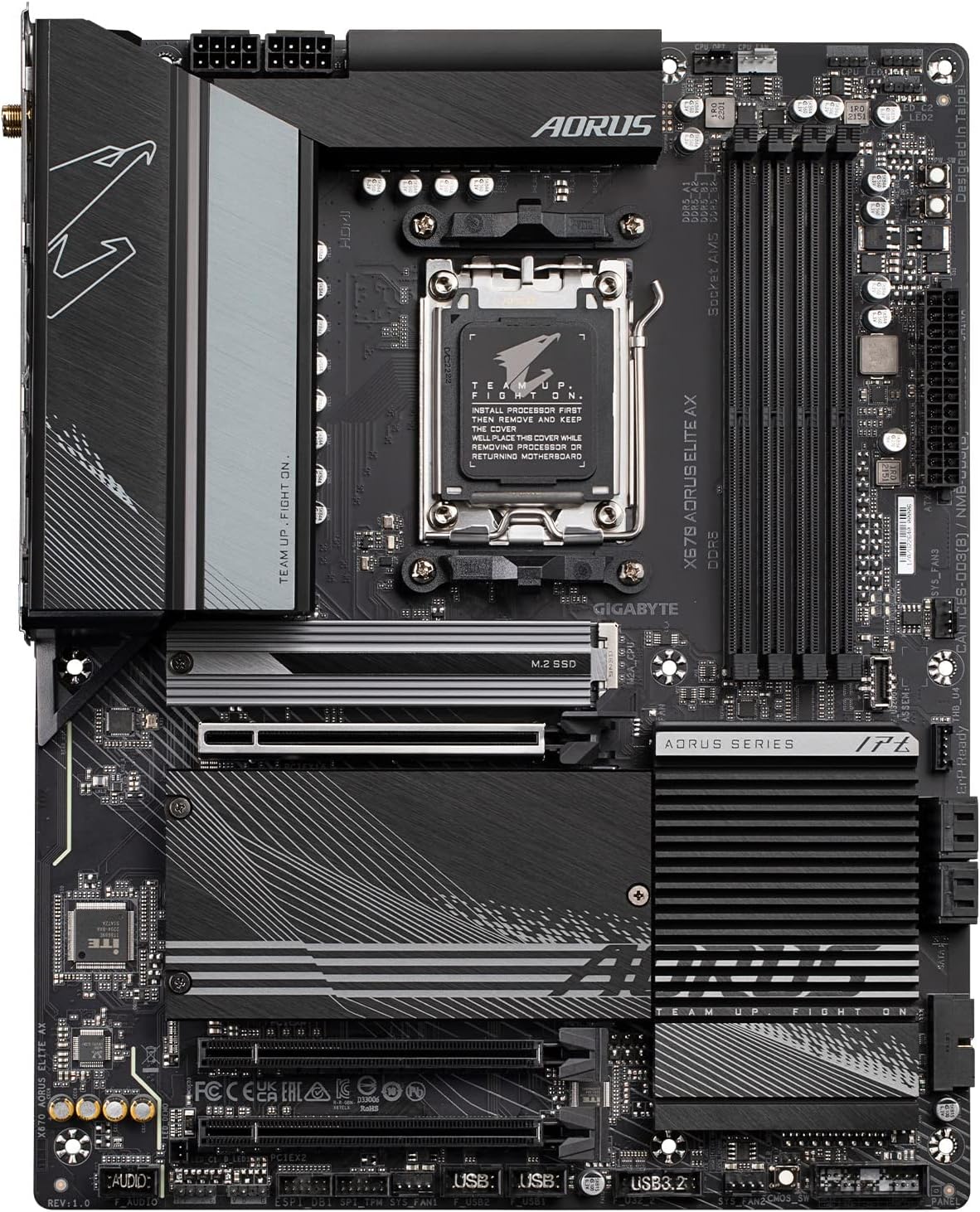Motherboard Gigabyte (B650 Aorus Elite Ax) Socketam5,4*Ddr5,M.2,Atx, Wifi