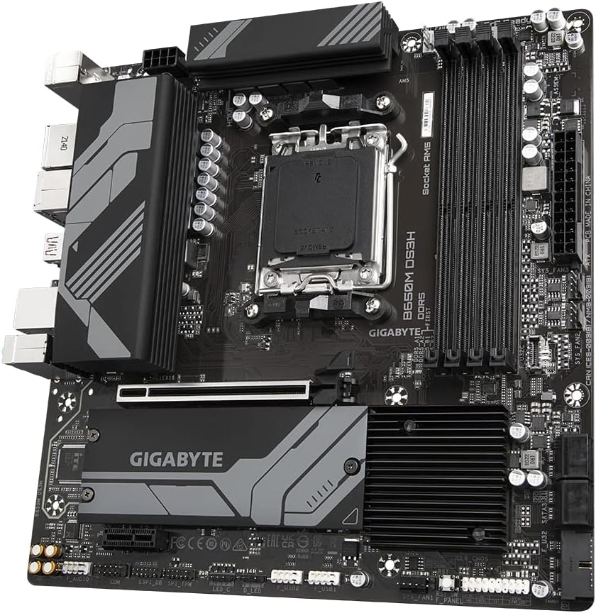 Motherboard Gigabyte (B650M Ds3H) Socket Am5, 4*Ddr5 6400Mhz, Hdmi, 2*Dp, Micro Atx