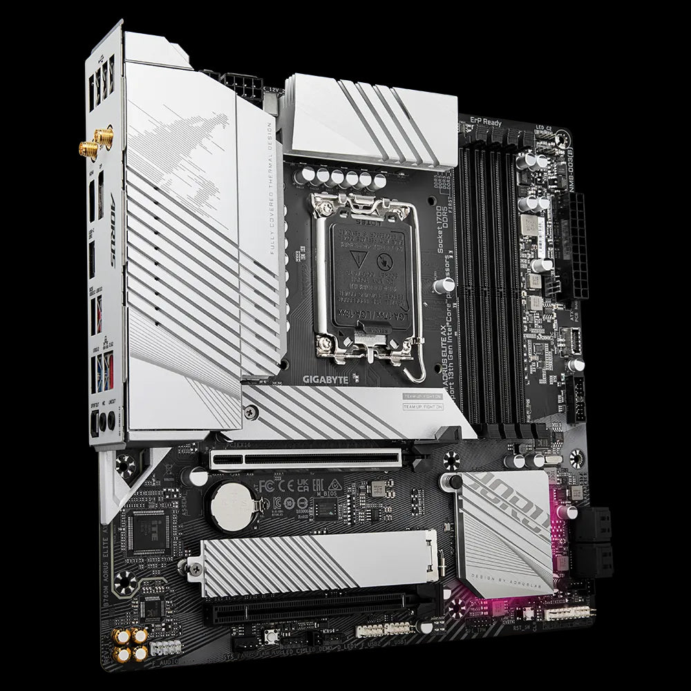 Motherboard Gigabyte (B760M Aorus Elite Ax) Socket 1700, 4*Ddr5 7600Mhz, Hdmi, Dp, Micro Atx