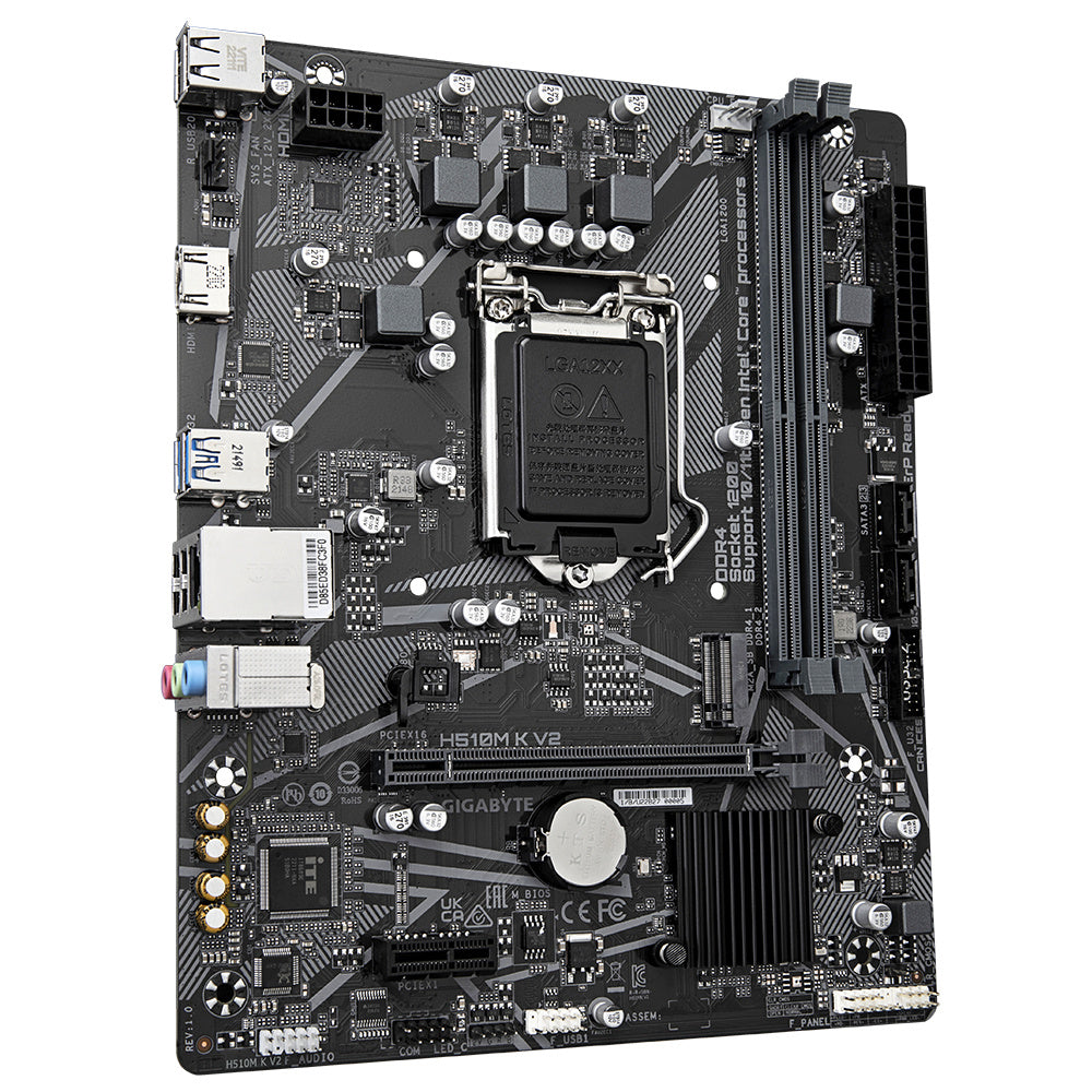Motherboard Gigabyte (H510M K V2) Socket 1200 2*Ddr4 3200Mhz Hdmi Micro Atx