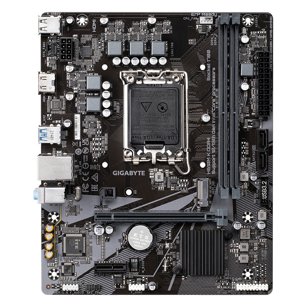 Motherboard Gigabyte (H610M K Ddr4) Socket 1700, 2*Ddr4 3200, Hdmi, Micro Atx