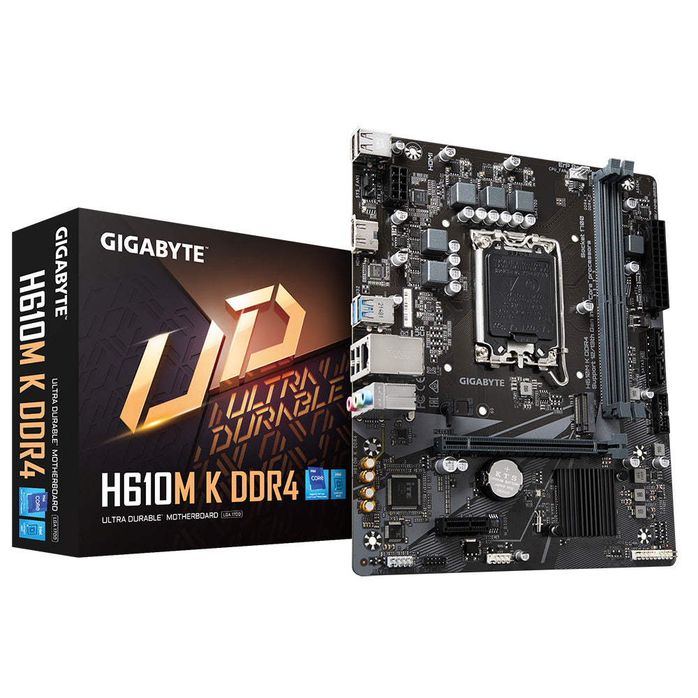 Motherboard Gigabyte (H610M K Ddr4) Socket 1700, 2*Ddr4 3200, Hdmi, Micro Atx
