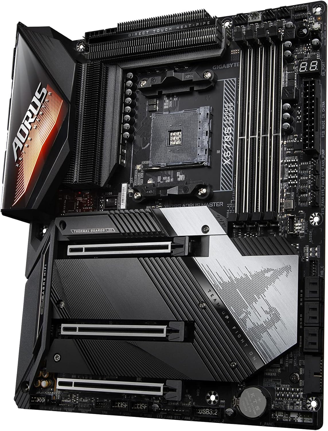 Motherboard Gigabyte (X570S Aorus Master ) Socketam4, 4*Ddr4 128Gb, 2* M.2, 6* Sata 6Gb/S, Atx