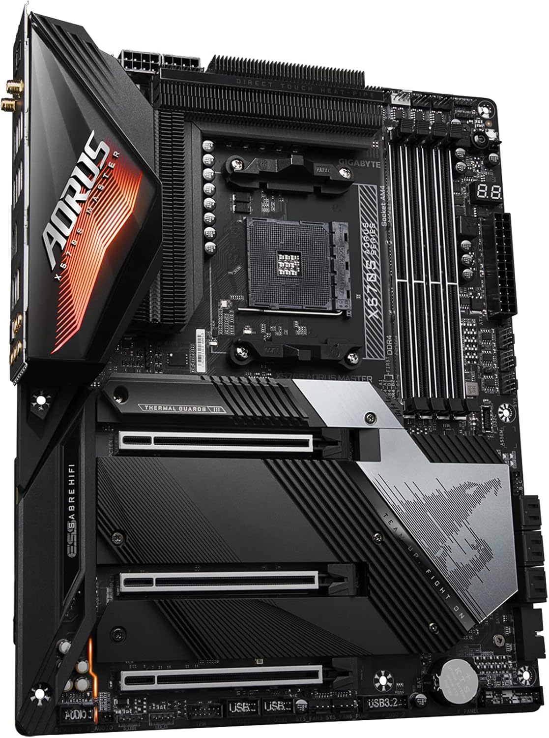 Motherboard Gigabyte (X570S Aorus Master ) Socketam4, 4*Ddr4 128Gb, 2* M.2, 6* Sata 6Gb/S, Atx