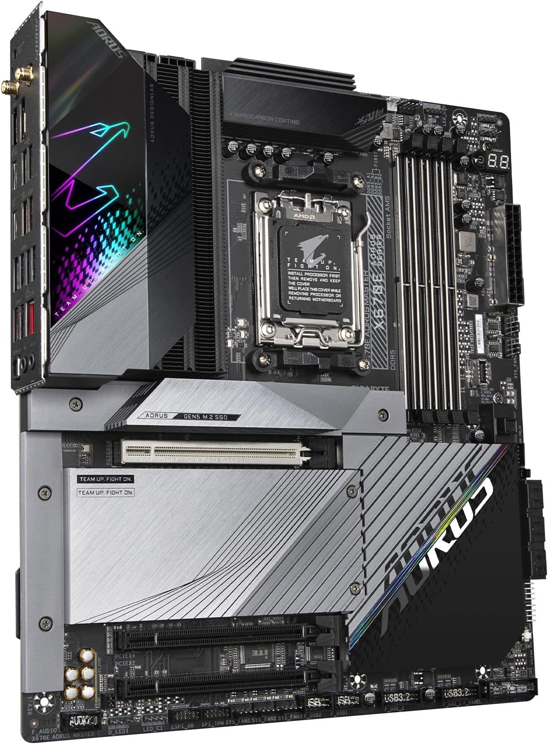 Motherboard Gigabyte (X670E Aorus Master)Socket Am5, 4* Ddr5, 2* M.2, Hdmi, Dp, Wifi 6E, Bt 5.3