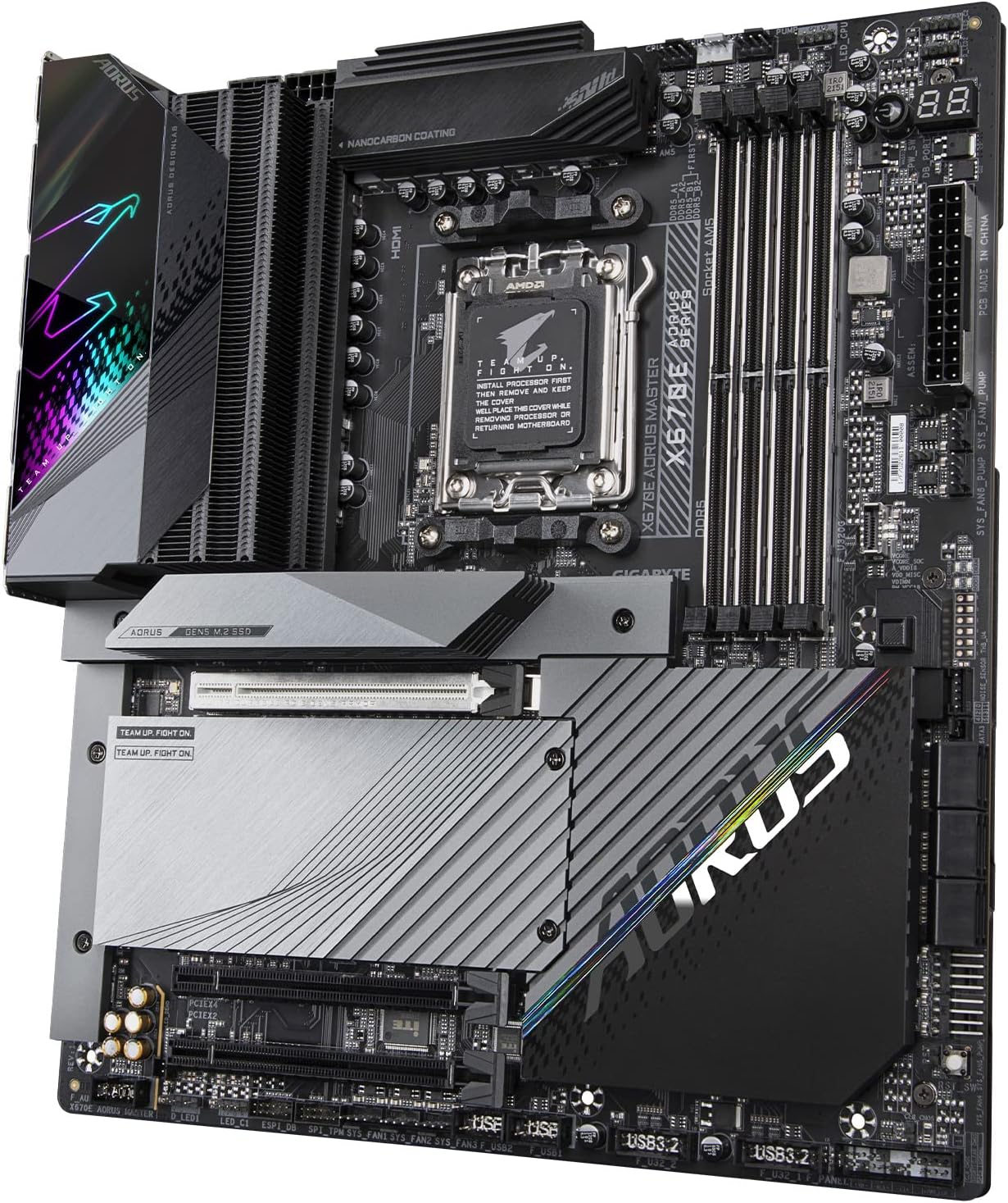 Motherboard Gigabyte (X670E Aorus Master)Socket Am5, 4* Ddr5, 2* M.2, Hdmi, Dp, Wifi 6E, Bt 5.3