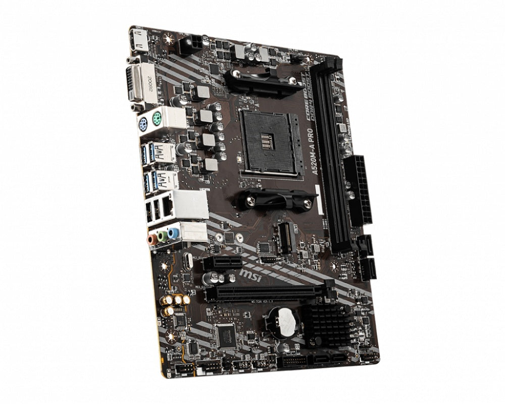 Motherboard Msi (A520M-A Pro) Socket Am4 2*Ddr4 4400 Hdmidvi-D M-Atx