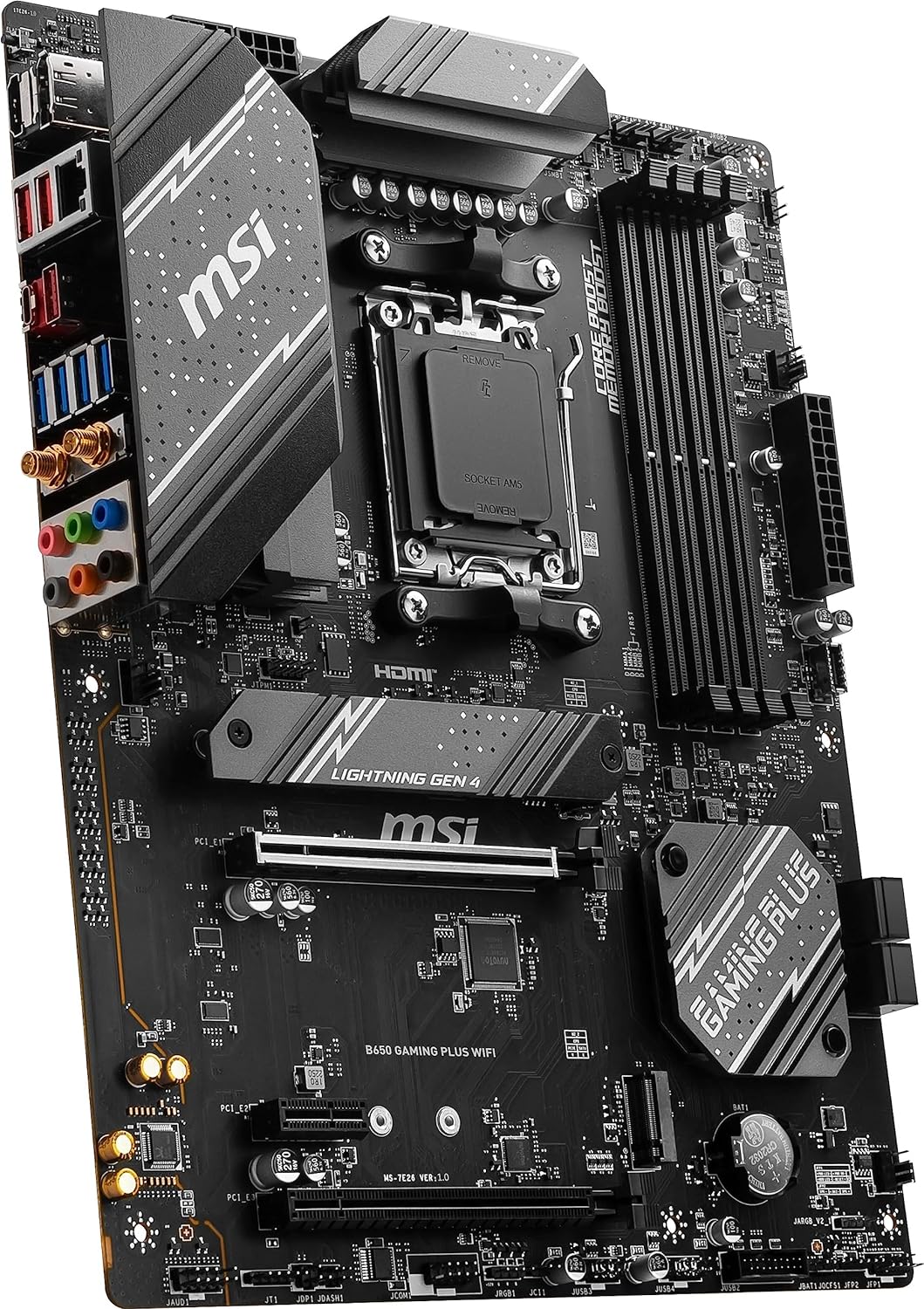 Motherboard Msi (B650 Gaming Plus Wifi) Socket Am5 4*Ddr5 7200 Hdmi Dp 2*M.2 Atx