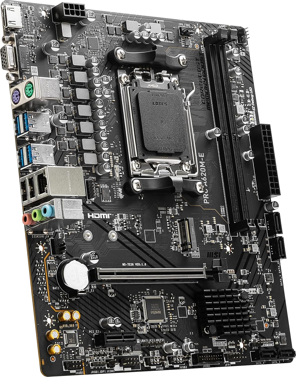 Motherboard Msi (Pro A620M-E) Socket Am5, 2*Ddr5 6000 Mhz, Hdmi,Vga, Micro Atx