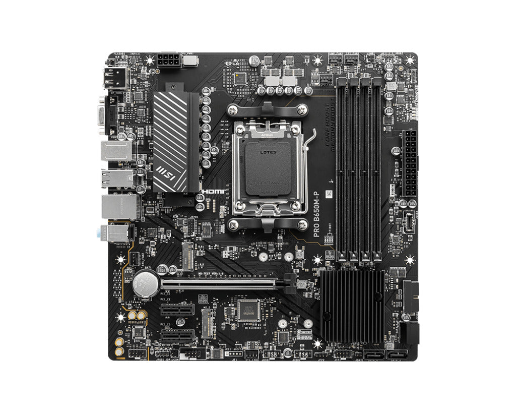 Motherboard Msi (Pro B650M-P) Socket Am5, 4*Ddr5 7200, Hdmi, Dp, Vga, 2*M.2, Micro Atx