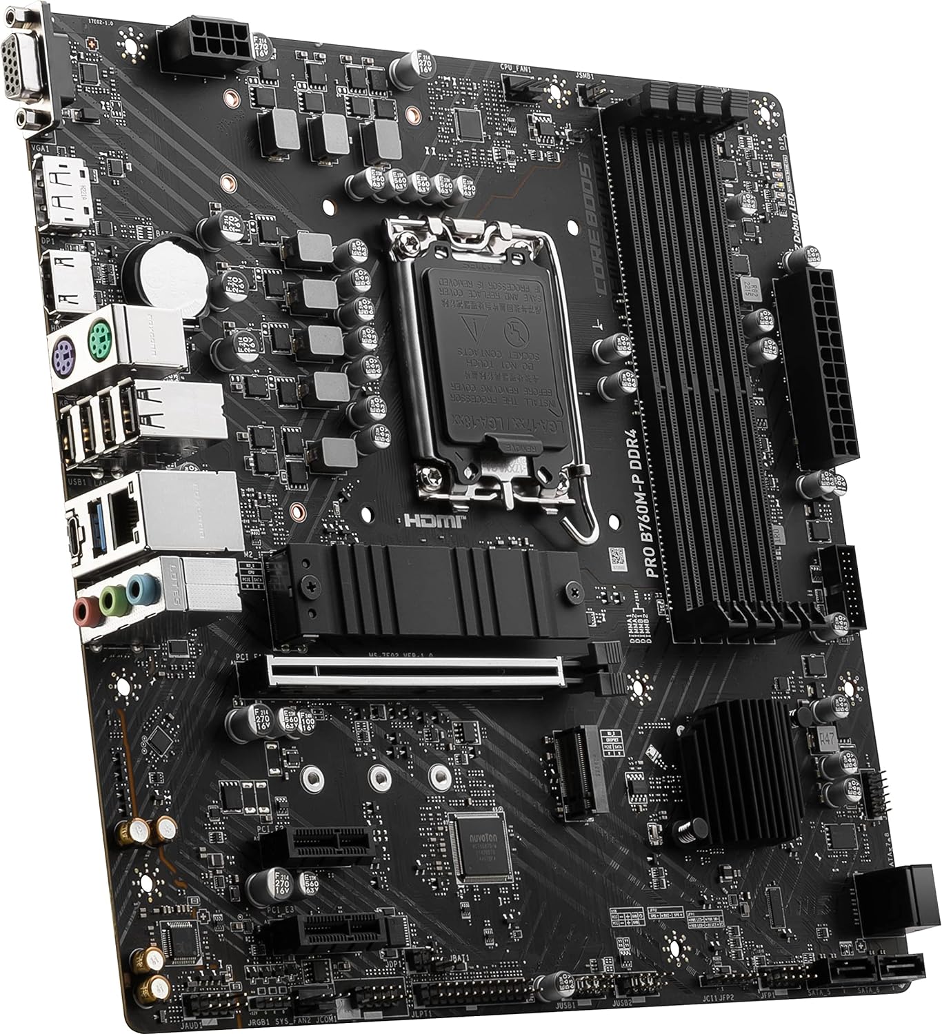 Motherboard Msi (Pro B760-P Ddr4 Ii) Socket 1700 4*Ddr4 5333 1*Hdmi 1*Dp 2*M.2 Atx