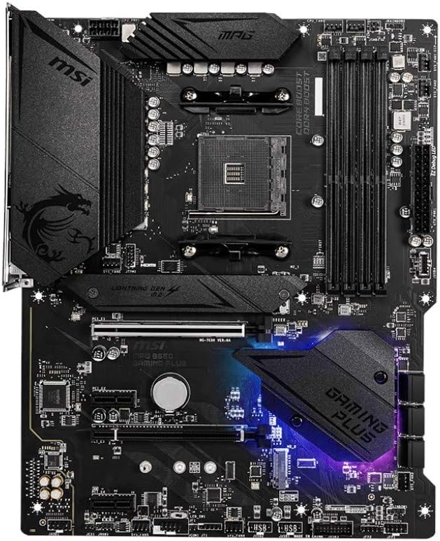 Motherboard Msi(Mpg B550 Gaming Plus)Socket Am44*Ddr4 4266Hdmidppci-E 4.0Crossfire Atx