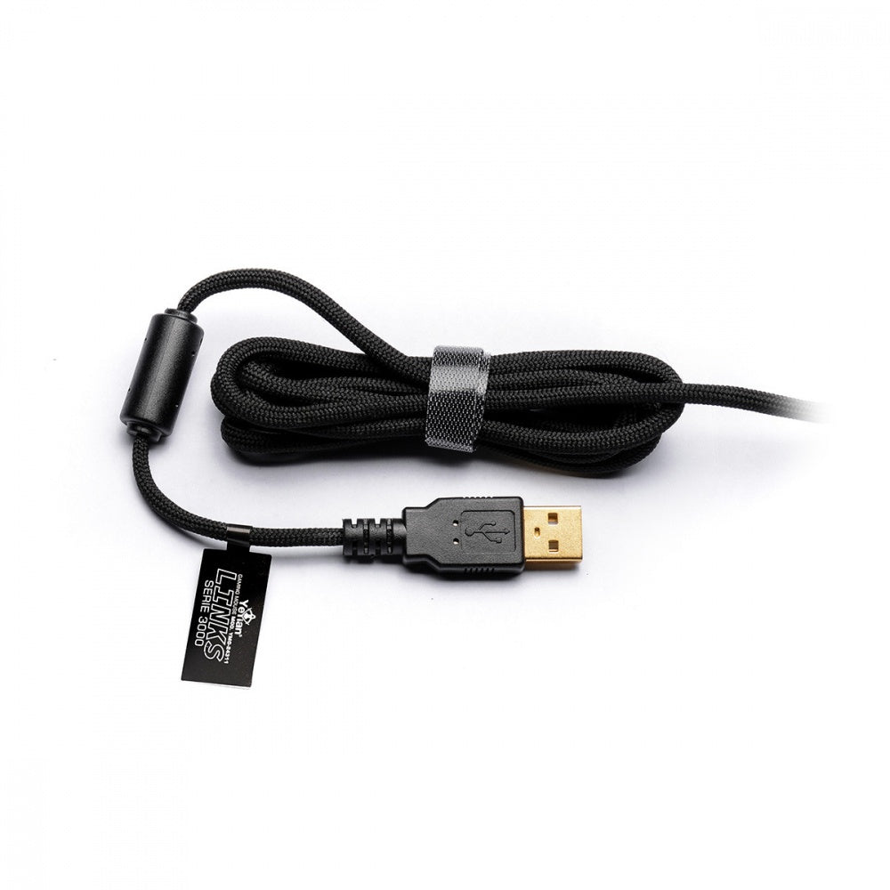 Mouse Alambrico Yeyian (Ymg-24310) Rgb Links Serie 3000, Ergonomico, Negro